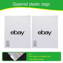 50-400 pcs 10″x12.5″ Frosted Zipper Clothing Bag Polyjacket/Polymailer UL ebay