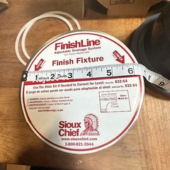 SIOUX CHIEF Finish Line 3″ PVC Hub Adjustable Floor Cleanout Drain Nickel-Bronze