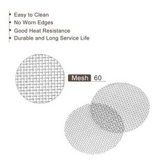 80 x Pipe Screen Stainless Steel Screens, 19/32 Inch (15mm) Diameter