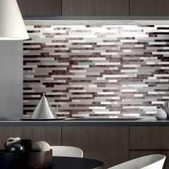 Ymmxge 10-Sheet Peel And Stick Backsplash Tilediy Marble Stone Metal Pvc Mixed