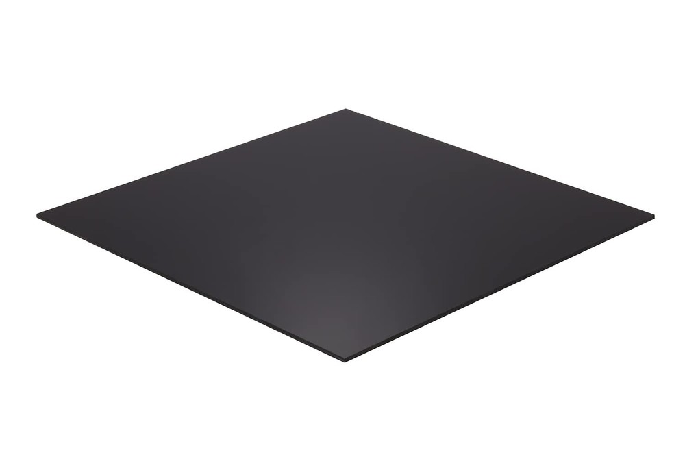 Black Acrylic Sheet – 12″ x 30″ – 1/4″ Thick Black Plexiglass Plastic Sheet f…