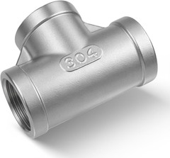 Stainless Steel 304 Cast Pipe Fitting,Tee Union, 1/4″ X 1/4″ X 1/4″ NPT Female 3