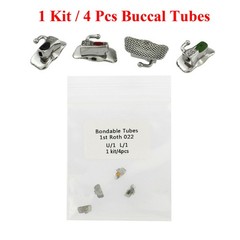 Orthodontic Buccal Tubes Dental 1st 2nd Molar Tube Mono Non-Con Roth MBT 022 018