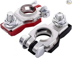 Universal Automotive Battery Terminal Connectors (1 Pair), Positive & Negative T