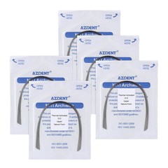 AZDENT Dental Orthodontic Heat Thermal Activated NITI Arch Wires Ovoid/Nature
