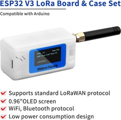 3 Set 915MHz LoRa V3 ESP32 OLED Board+IPEX Antenna + Heltec Case for Meshtastic