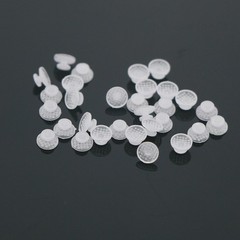 US Dental Orthodontic Metal/Ceramic Clear Lingual Button Bondable Round Base