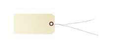 100 pcs- 5 1/4″ x 2 5/8″ Size 6 Manila Inventory Pre-Wired Price Tags with Wire