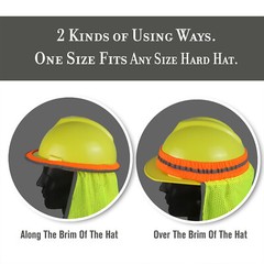 EvridWear Hard Hat Sun Shade Shield – Construction, Outdoor Work, UV Protection