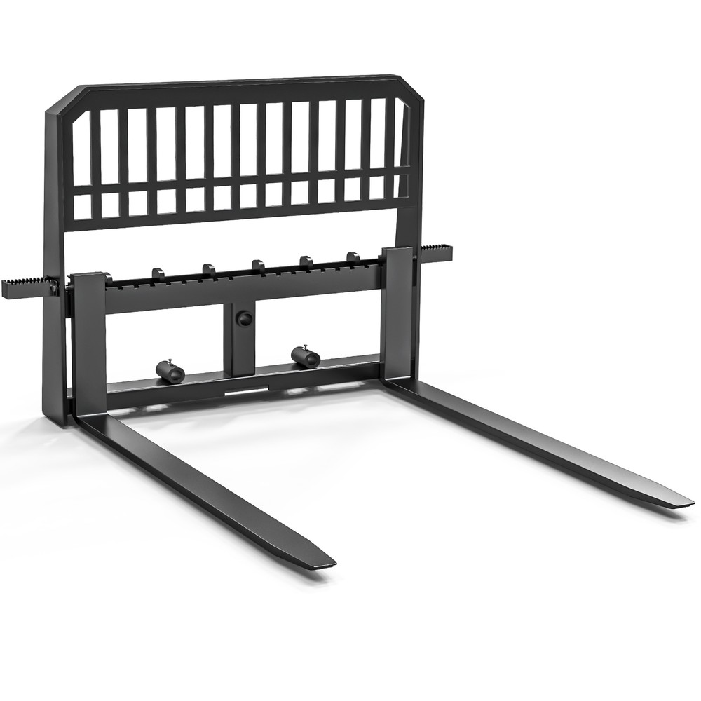Skid Steer Tractor 45″ Frame 48″ Blades Quick Tach Pallet Fork Attachment 4000LB
