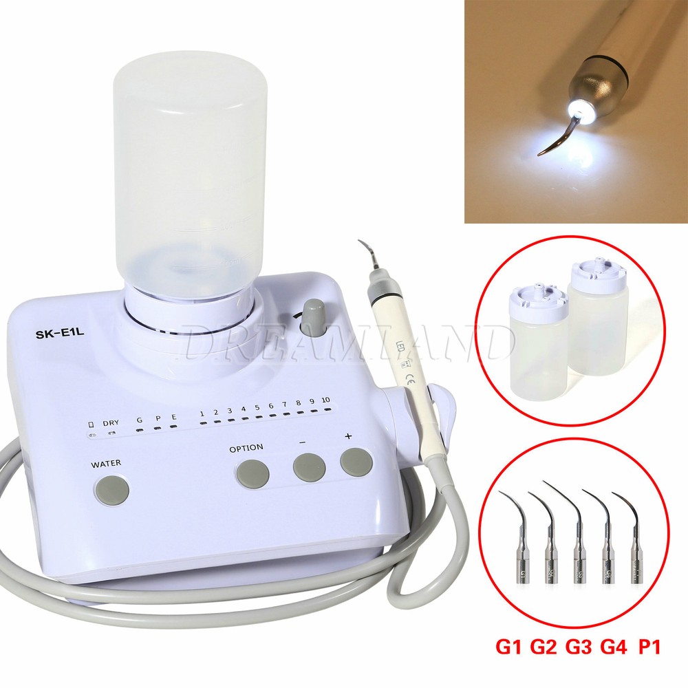 Dental SK-E1L LED Handpiece Ultrasonic Piezo Scaler Fit EMS Cavitron LED