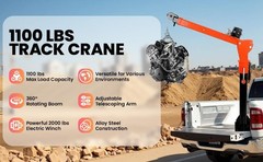 1100lbs Pickup Truck Crane 2000 lbs w/ Electric Winch Jib Crane for Factory