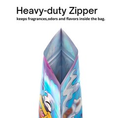28g Printed Mylar Bags Heat Seal Resealable Zip Food Storage Pouches 100PCS