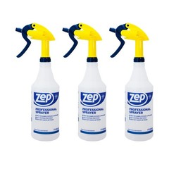 ZEP Professional Sprayer Bottle, 32 oz, Pack of 3, 3 Spray Bottles, White