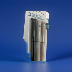 Jot Writing 3 Erasable Medium Black Animal Themed Pens