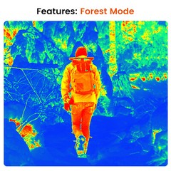 Thermal Monocular AI 384×288 12um 60Hz 5 Display Modes Thermal Scope for Hunting
