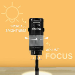 USB Digital Microscope 250x 2MP Camera with Flexible Arm Stand for Windows Mac
