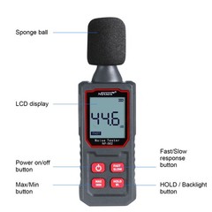 30-130dBA Digital Decibel Meter Noise Meter Handheld Sound Level A Double Meter