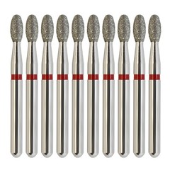 Dental Football Diamond Burs Red Yellow Green Multi-Use Friction Grip FG 368 379