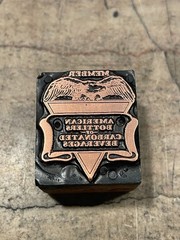 Printing Letterpress Print Block Bottlers Of Carbonated Beverages / Soda (2458)