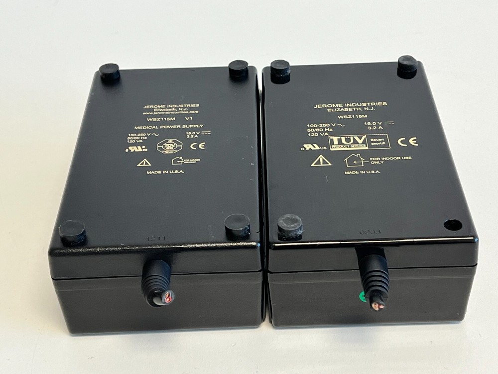 Shelf1: Lot of 2 Jerome Industries WSZ115M Medical Power Supply – Cables Cut Off