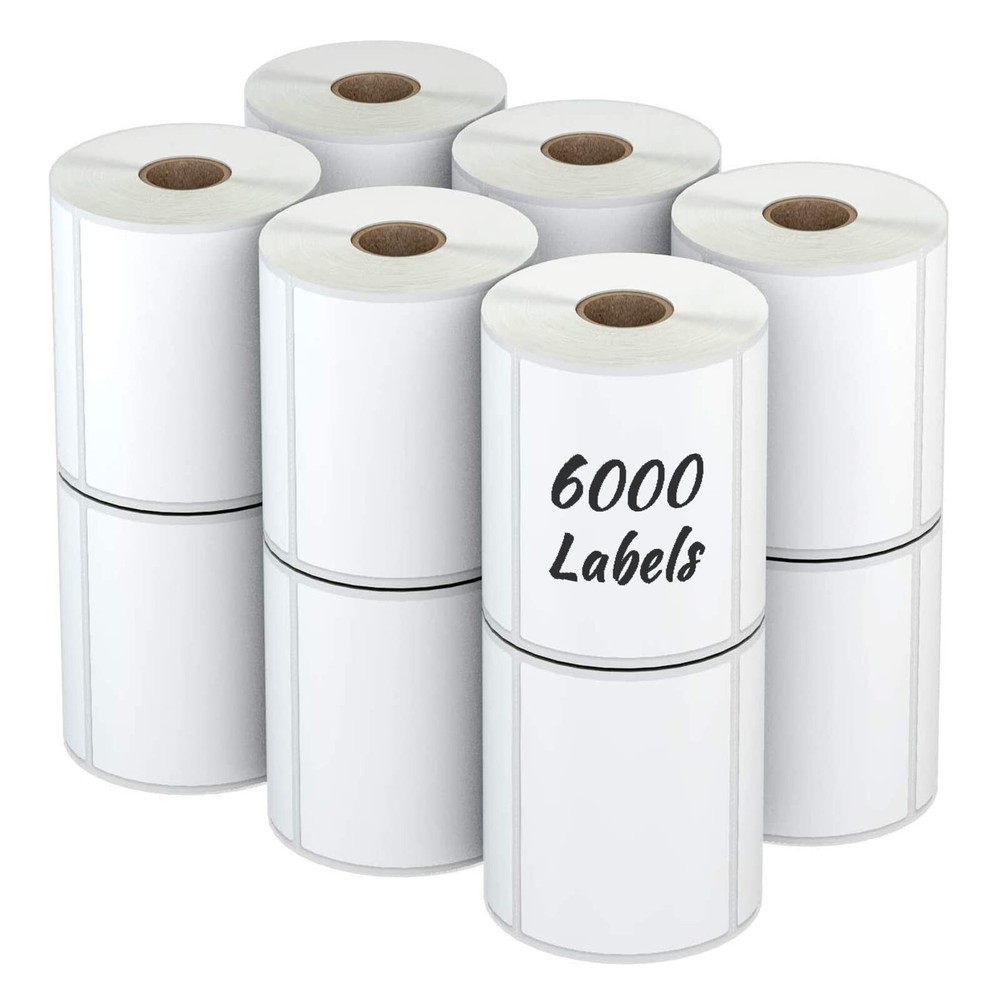 12 Rolls 4″ x 3″ Direct Thermal Label (101mm x 76mm) Multipurpose Shipping Ad…