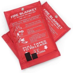Emergency Fire Blanket Fire Suppression Blanket for Home and Kitchen Fiberglass