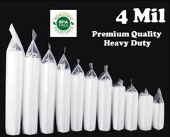 Heavy Duty 4Mil Clear Reclosable Zip Seal Bag Plastic 4 Mil Lock Top Baggies