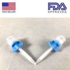 DX-Mixer Impression Dental Mixing Tip Crown & Bridge 1:1 Ratio Blue