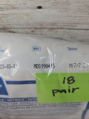 MEDLINE Nitrile Exam Gloves Extended Cuff *18 Pair* Sterile Size: Medium