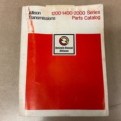 Allison Transmissions 1200 1400 2000 SERIES PARTS CATALOG BOOK MANUAL pn SA1248F