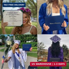 Diploma Holder Diploma Covers 8.5″x11″ Imprinted “Diploma of Graduation”for Grad