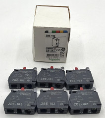 Lot of 6 NEW Contact Block Schneider Electric ZBE-102 ZBE102 US Inventory