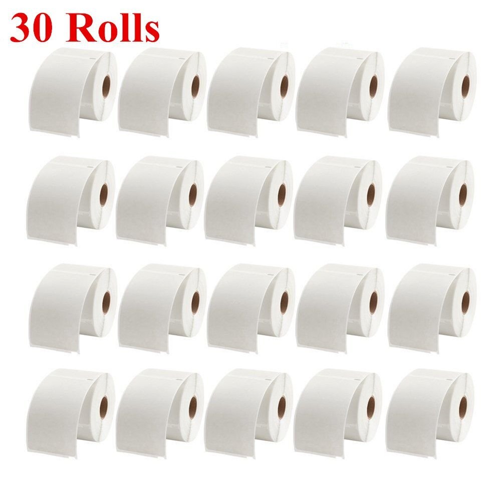 30 Rolls 220/Roll Direct Thermal Shipping Labels 4×6 Compatible 1744907 Dymo 4XL