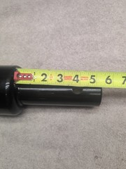2-9/16″ Round to 2″ Round Auger Bit Post Hole Digger Adapter Conversion 7/8″ Pin