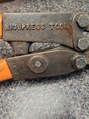 Vintage NICOPRESS 51-C-887 Oval C Crimping Tool National Telephone Supply Co.