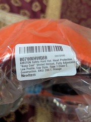 Amston Orange Saftey Hard Hat Type 1 Class C ANSI Z89.1 Adjustable Vented New