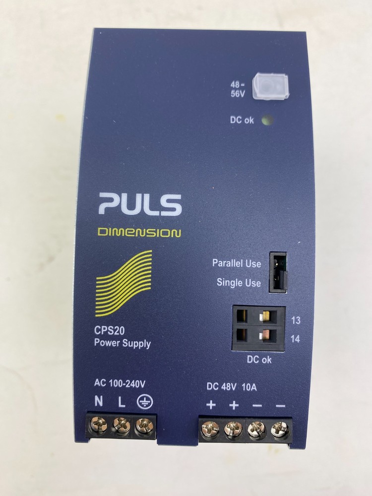 Puls CPS20.481 Power Supply Input 100-240V AC Output: 48-56V DC 10 Amp