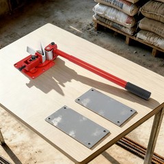 Red 90° Manual Flat Bar Bender,Sheet Metal Bending Tool,0–5mm Metal Bending Tool