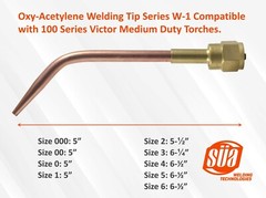 Oxy-Acetylene Welding Tips Model W-1 Compatible with 100 Series Victor Torches