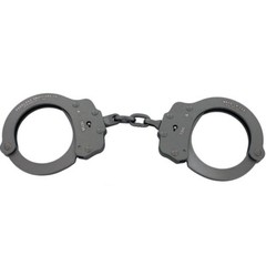 Peerless Model 730C Superlite Aluminum Chain-Linked Handcuffs & Keys, Gray