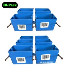 10 PACK 1-Gang Nail On B118A New Work Electrical Outlet/Switch Box 18 Cubic Inch