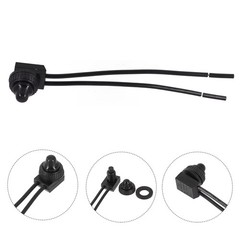 2x Waterproof Push Button Switch On/Off Black Car/Truck/Boat 12V DC Automotive