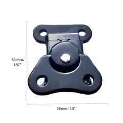 Metal Toggle Clamp Hasp Closure with Screws for Box Chest – 4 Pcs, 1.97″ x 1.5″