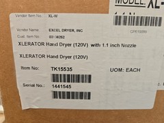 Excel Dryer XL-W Xlerator Hand Dryer, Surface-Mounted, 8 Seconds Dry Time