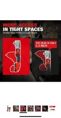 Alloyman 20V Brushless Right Angle Impact Wrench, 207 Ft-lbs（280N.Mᦀ