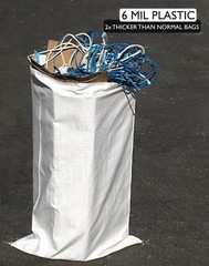 (100) Reusable Contractor Sandbags – 25″ x 40″ – Garbage, Dumpster Bag Trash