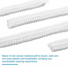 100-1000pcs Disposable Hair Net Non-Woven Head Bouffant Hair Cap 24″