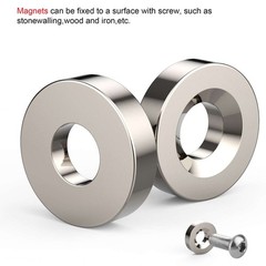 LOT Countersunk Ring Neodymium Magnets 25 x 5mm Hole 5mm Strong Rare Earth N35