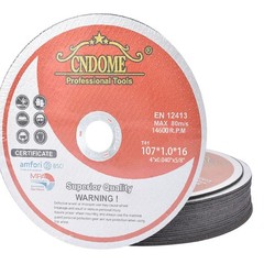 50Pcs 4″x.040″x5/8 Cut off Wheel – Metal & Stainless Steel Thin Cutting Discs